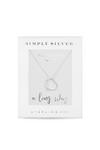 Simply Silver Gift Packaged Sterling Silver 925 Open Heart Necklace thumbnail 1