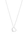 Simply Silver Gift Packaged Sterling Silver 925 Open Heart Necklace thumbnail 2