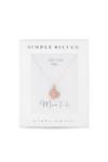 Simply Silver Gift Packaged 14ct Rose Gold Plated Sterling Silver Double Heart Necklace thumbnail 1