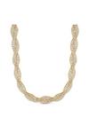 Mood Gold Diamante Twist Chain Necklace thumbnail 1