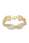 Mood Gold Crystal Plait Bracelet thumbnail 1