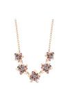 Mood Rose Gold Pink Floral Statement Necklace thumbnail 1