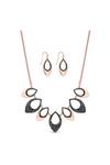 Mood Rose Gold Crsytal Necklace and Earring Jewellery sets thumbnail 1