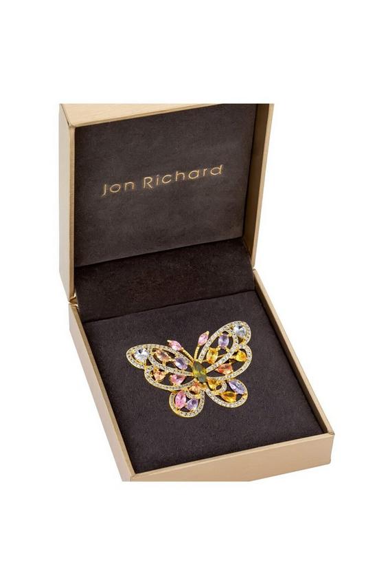 Jon Richard Multi Coloured Butterfly Brooch 2