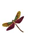 Jon Richard Multi Coloured Dragonfly Brooch thumbnail 1