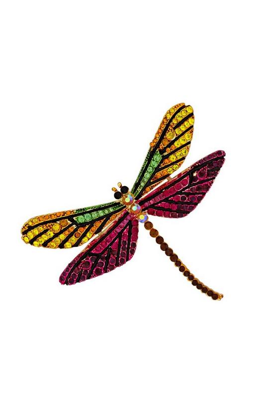 Jon Richard Multi Coloured Dragonfly Brooch 1