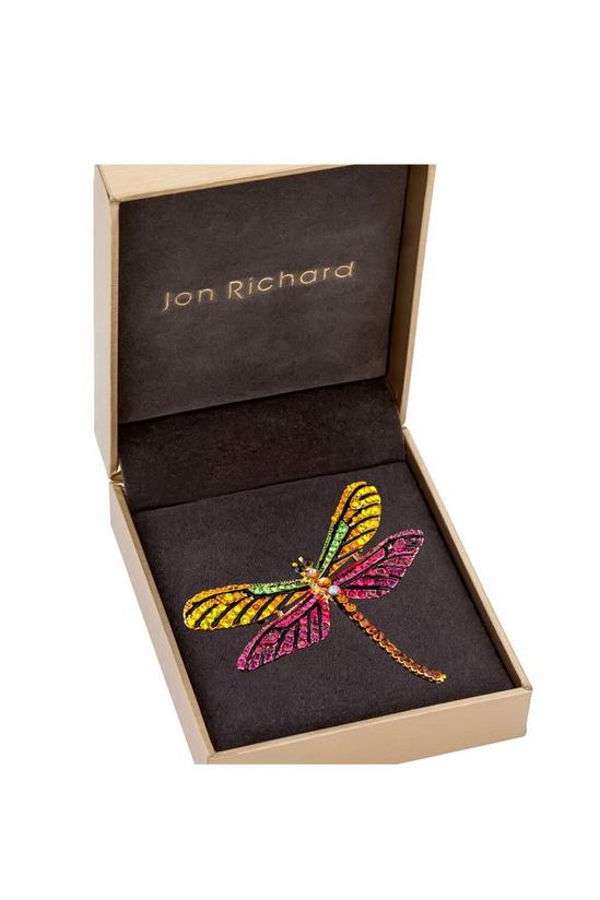 Jon Richard Multi Coloured Dragonfly Brooch 2