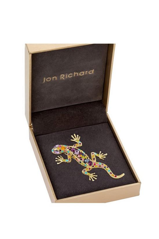 Jon Richard Multi Coloured Lizard Brooch 2