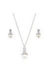 Jon Richard Gift Packaged Cubic Zirconia And Pearl Earring And Necklace Set thumbnail 1