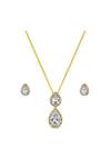 Jon Richard Gift Packaged Gold Cubic Zirconia Earring And Necklace Set thumbnail 1