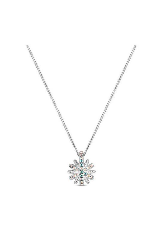 Simply Silver Sterling Silver 925 Embellished with Crystals Starburst Necklace 1