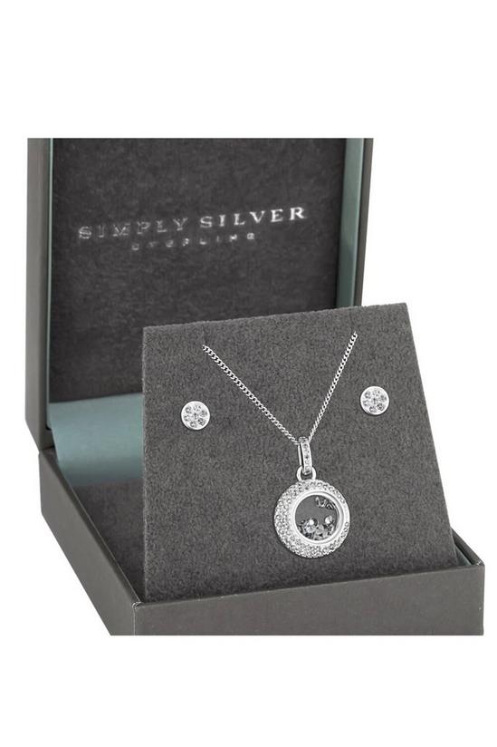 Simply Silver Gift Packaged Sterling Silver 925 Celestial Shaker Jewellery Set 2