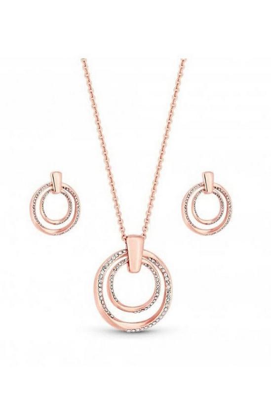 Mood Rose Gold Crystal Rings Necklace and Earring Jewellery sets 1