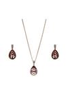 Mood Rose Gold Peardrop Necklace and Earring Jewellery Set thumbnail 1