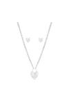 Lipsy Silver With Crystal Logo Chain Jewellery Set thumbnail 1