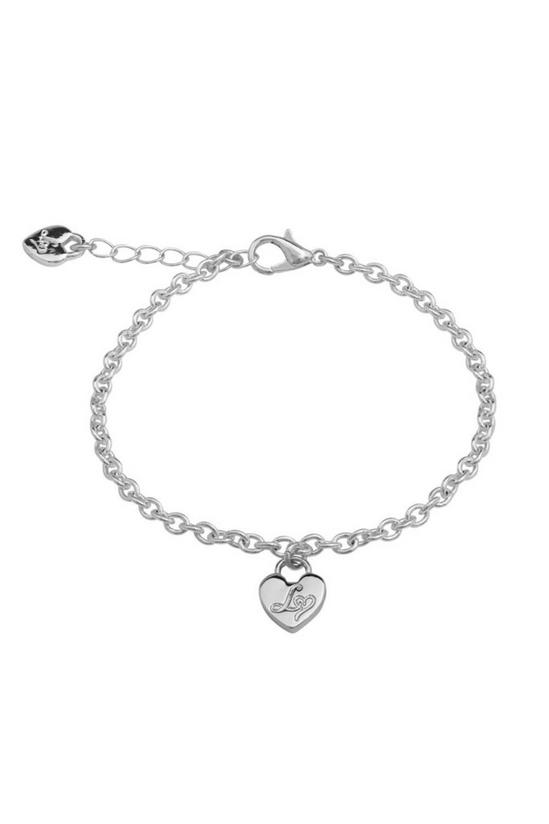 Lipsy Gift Packaged Silver Heart Chain Bracelet 1