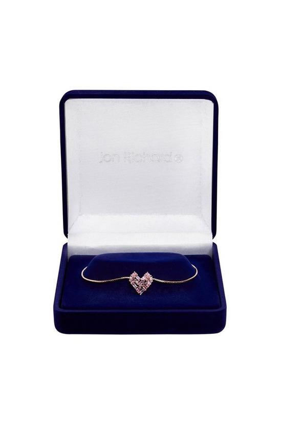 Jon Richard Rose Gold Plate Cubic Zirconia Bracelet - Gift Boxed 1
