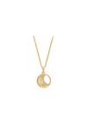 Simply Silver Simply Silver Gold Plated Sterling Silver 925 With Cubic Zirconia Moon Necklace thumbnail 1