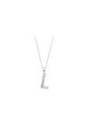 Simply Silver Sterling Silver Alphabet 'L' Necklace thumbnail 1
