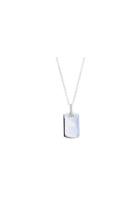 Simply Silver Simply Silver Sterling Silver 925 Tag Necklace 1