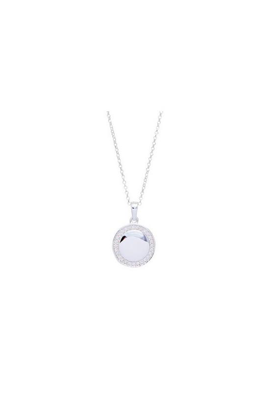 Simply Silver Simply Silver Sterling Silver 925 With Cubic Zirconia Round Necklace 1