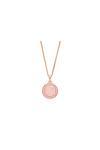 Simply Silver Simply Silver Rose Gold Plated Sterling Silver With Cubic Zirconia Round Necklace thumbnail 1