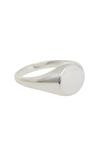 Simply Silver Sterling Silver Round Signet Ring thumbnail 1