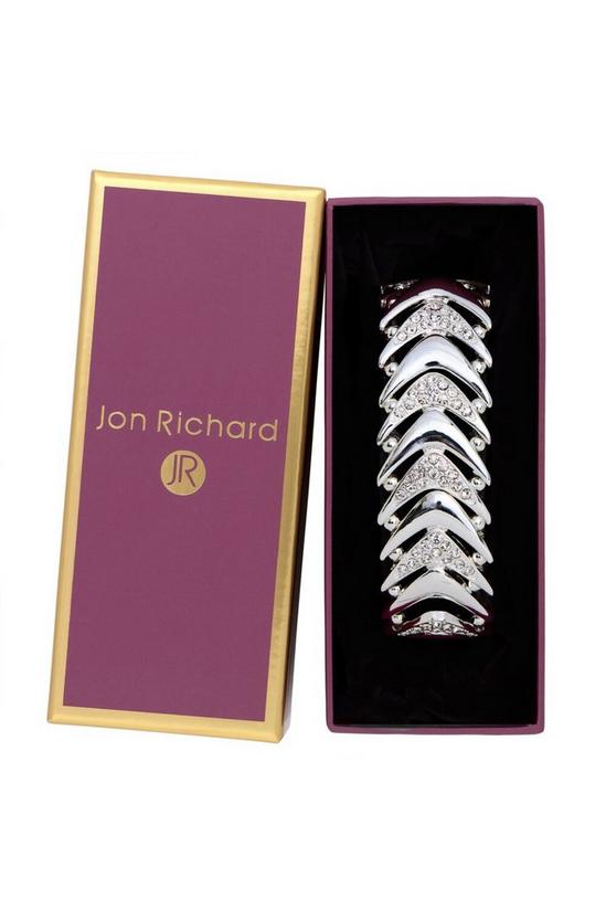 Jon Richard Silver Pave V Stretch Bracelet 1