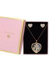 Jon Richard Gold Plated Heart Shaker Necklace And Earrinds thumbnail 1