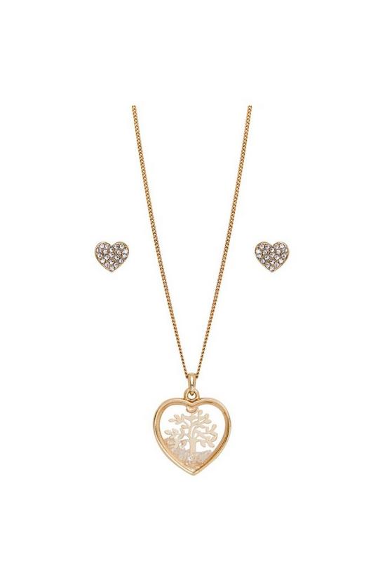 Jon Richard Gold Plated Heart Shaker Necklace And Earrinds 2