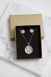 Jon Richard Silver Plated Round Shaker Necklace And Earrings thumbnail 1
