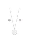 Jon Richard Silver Plated Round Shaker Necklace And Earrings thumbnail 2