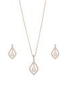 Jon Richard Rose Gold Plated Crystal Peardrop Pendant Necklace - Gift Boxed thumbnail 2