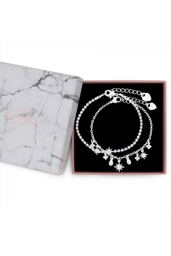 Lipsy Silver Celestial Charm Bracelet - Gift Boxed 1