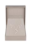 Simply Silver Sterling Silver 925 Cubic Zirconia Heart Set - Gift Boxed thumbnail 1