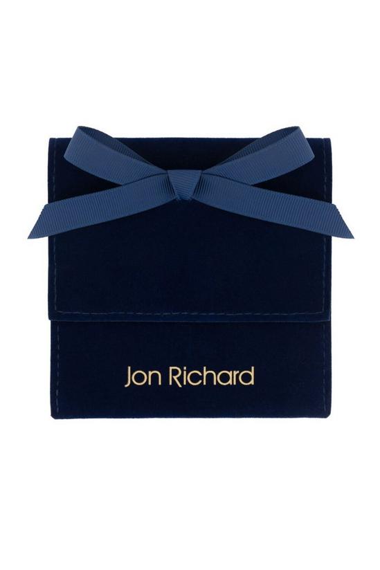 Jon Richard Blue Faux Suede Pouch With Blue Ribbon Tie 2