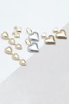 Jon Richard Gold Plated Polished And Pearl Heart Earrings thumbnail 3