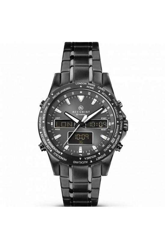 Accurist World Timer Classic Combination Quartz Watch - 7102 1