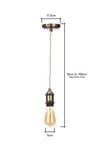 BHS Lighting Industrial Style Pendant Ceiling Light thumbnail 6