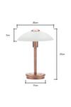BHS Lighting Archie Touch Sensitive Table Lamp thumbnail 5