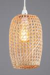 BHS Lighting Small Woven Rattan Easy Fit Light Shade thumbnail 1