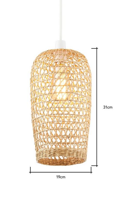 BHS Lighting Small Woven Rattan Easy Fit Light Shade 5