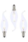 BHS Lighting Pack of 3 2W E14 Small Edison Screw Candle Bulb thumbnail 1