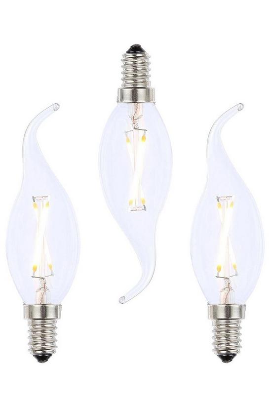 BHS Lighting Pack of 3 2W E14 Small Edison Screw Candle Bulb 1