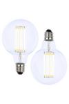 BHS Lighting Pack of 2 6W E27 Edison Screw Globe Bulb thumbnail 1