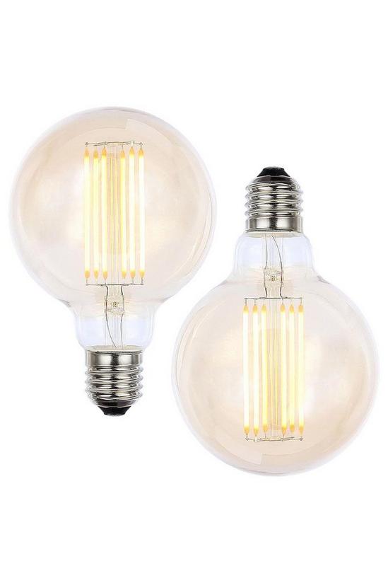 BHS Lighting Pack of 2 Gold Tint 6W E27 Edison Screw Globe Bulb 1