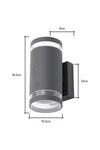 BHS Lighting Cinder Up and Down Outdoor Wall Light thumbnail 5