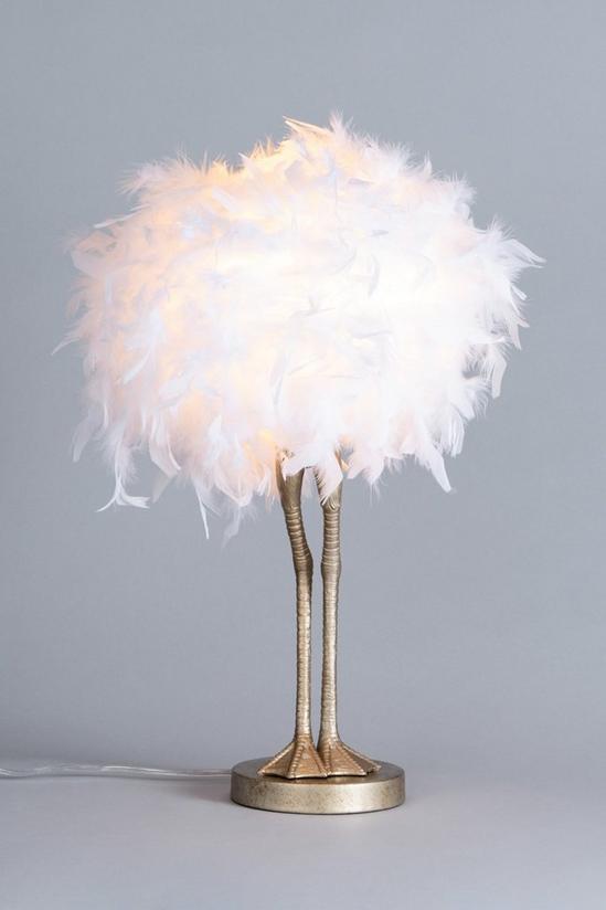 BHS Lighting Ada Ostrich Table Lamp 1