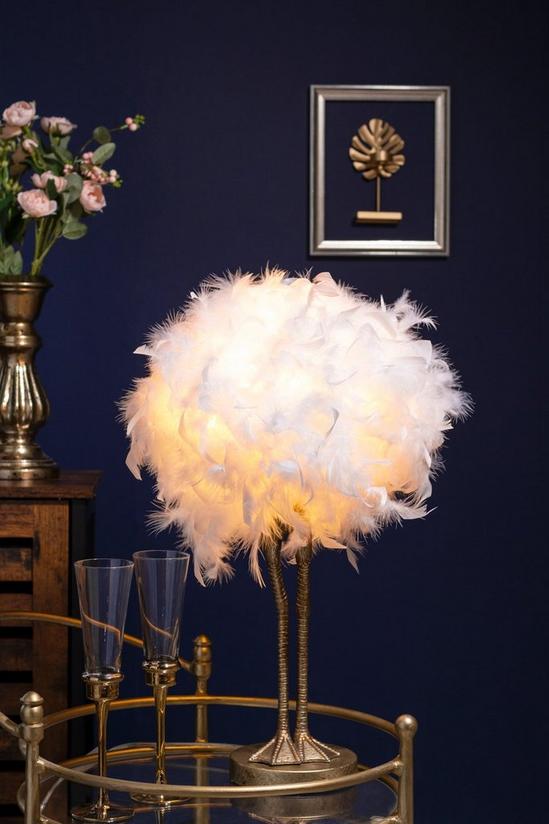 BHS Lighting Ada Ostrich Table Lamp 5