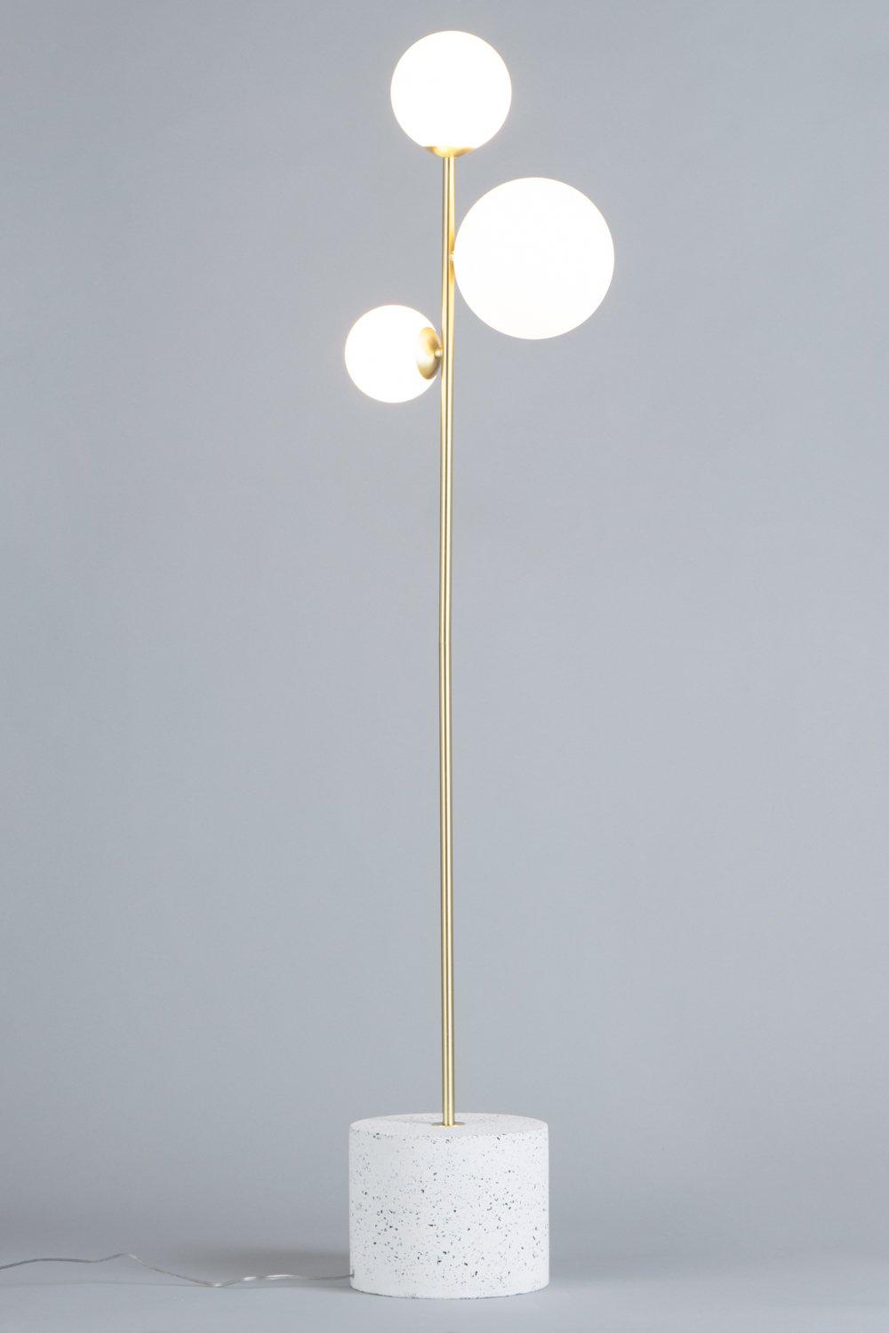 Terrazzo Forella Brass Floor Lamp